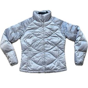 Used North Face Silver 550 Down Puffer Jacket!